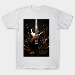 Gold Guitar T-Shirt